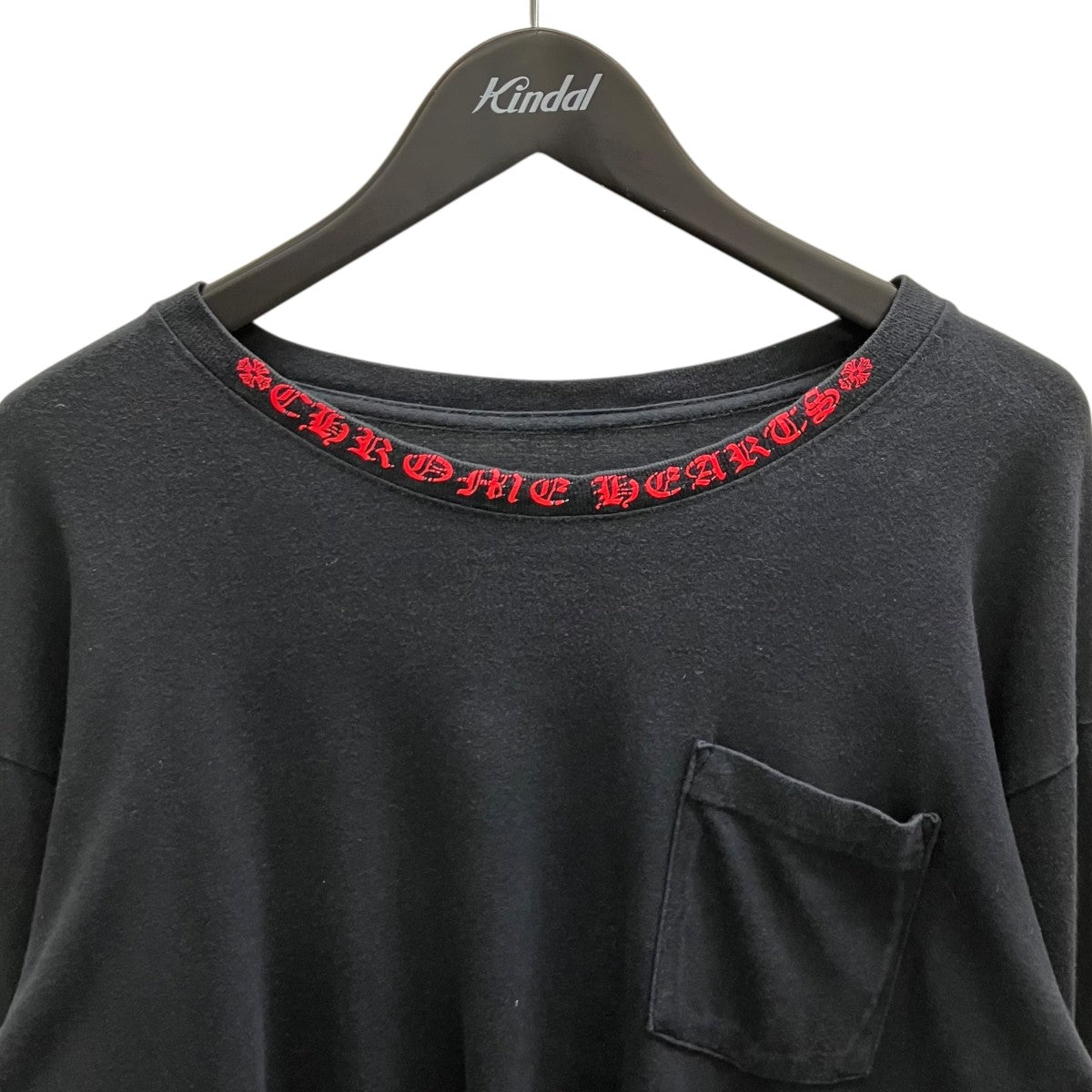 CHROME HEARTS オールドイングリッシュ袖ロゴロングスリーブカットソー 古着・中古-2枚目のアイテム画像