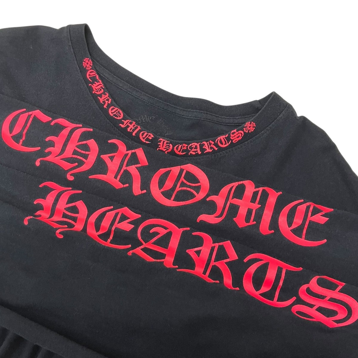 CHROME HEARTS オールドイングリッシュ袖ロゴロングスリーブカットソー 古着・中古-7枚目のアイテム画像