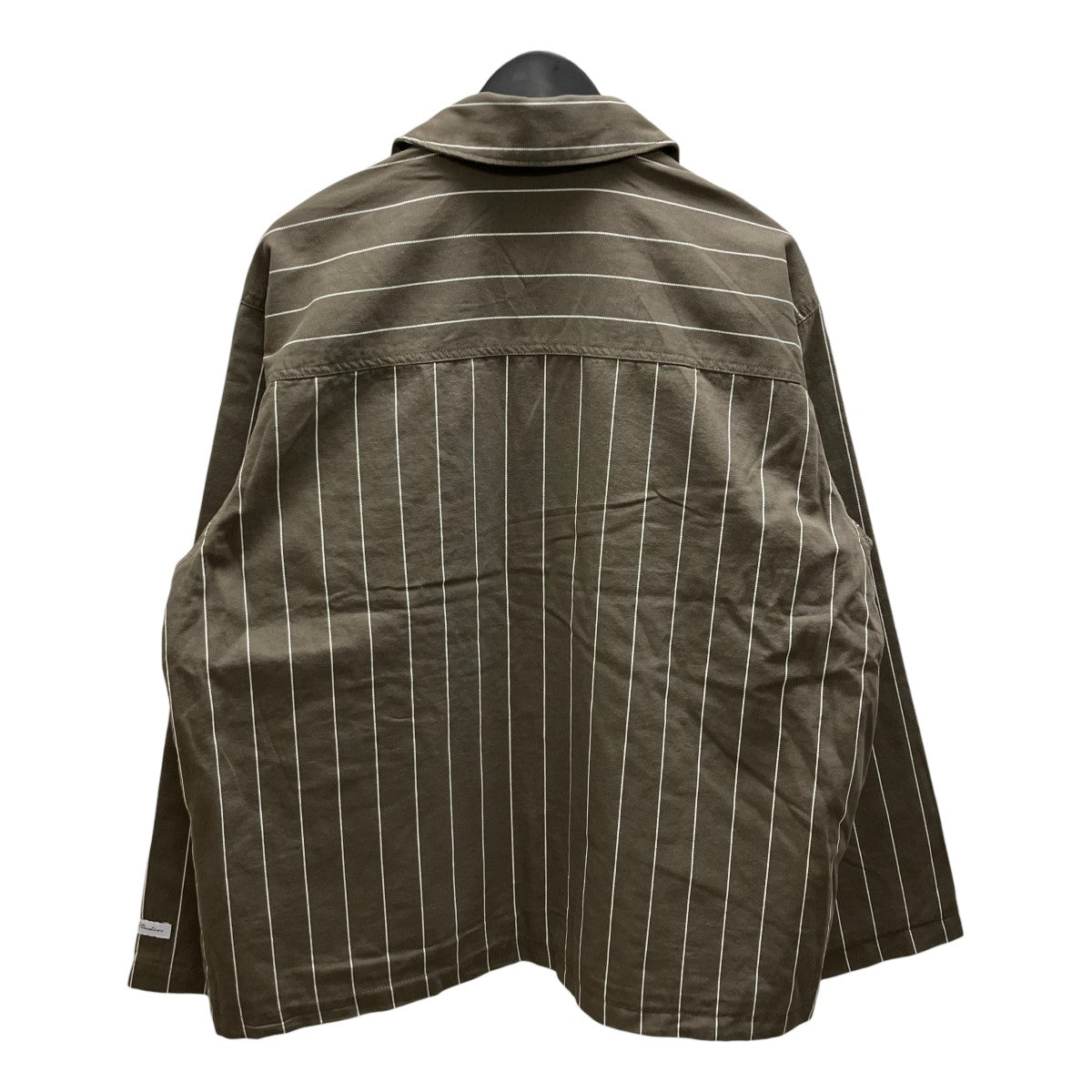 OBEY LOCUS JACKETピンストライプカバーオール 古着・中古-3枚目のアイテム画像