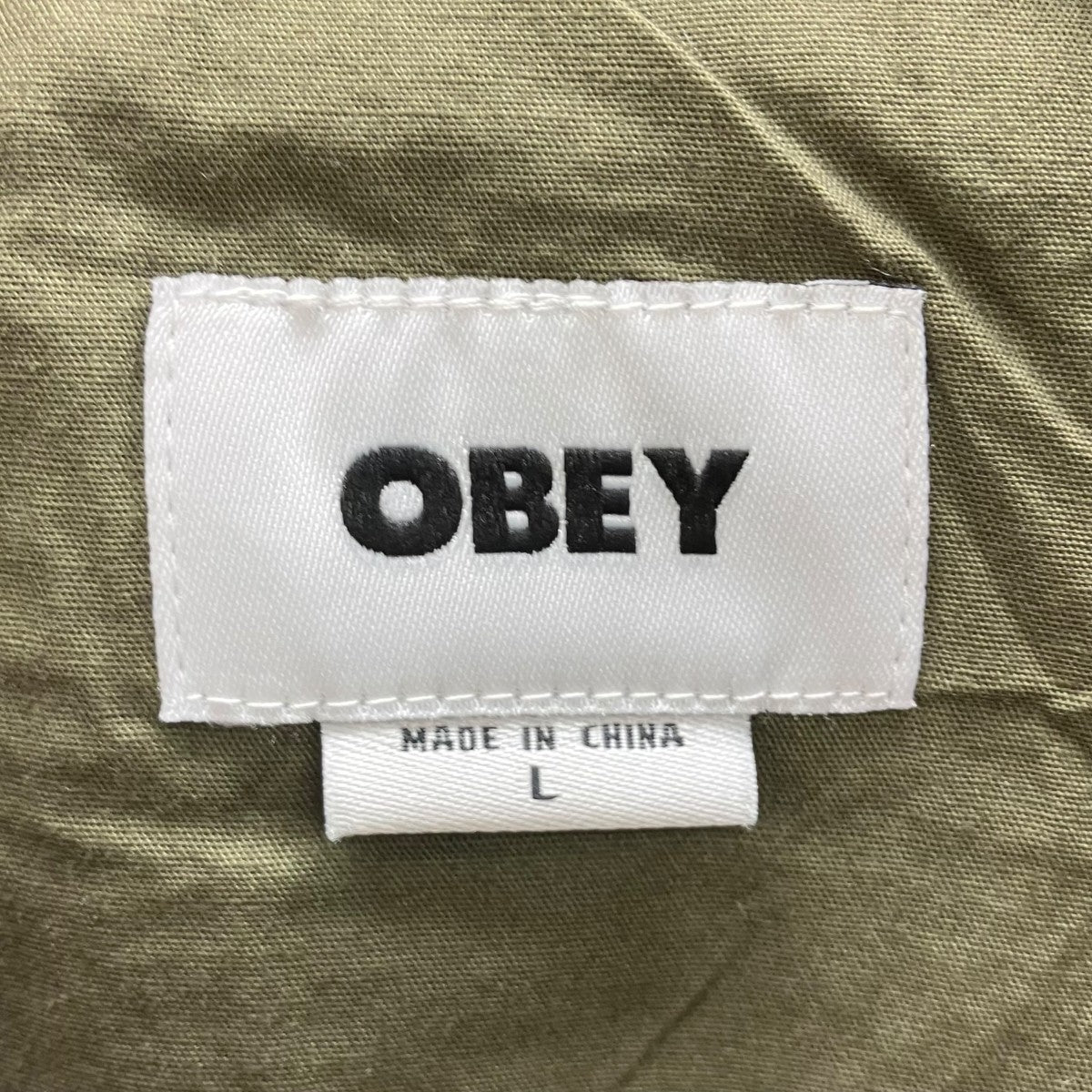 OBEY LOCUS JACKETピンストライプカバーオール 古着・中古-6枚目のアイテム画像