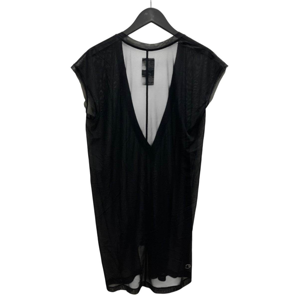 RICK OWENS×Champion メッシュVネックカットソー 古着・中古-3枚目のアイテム画像