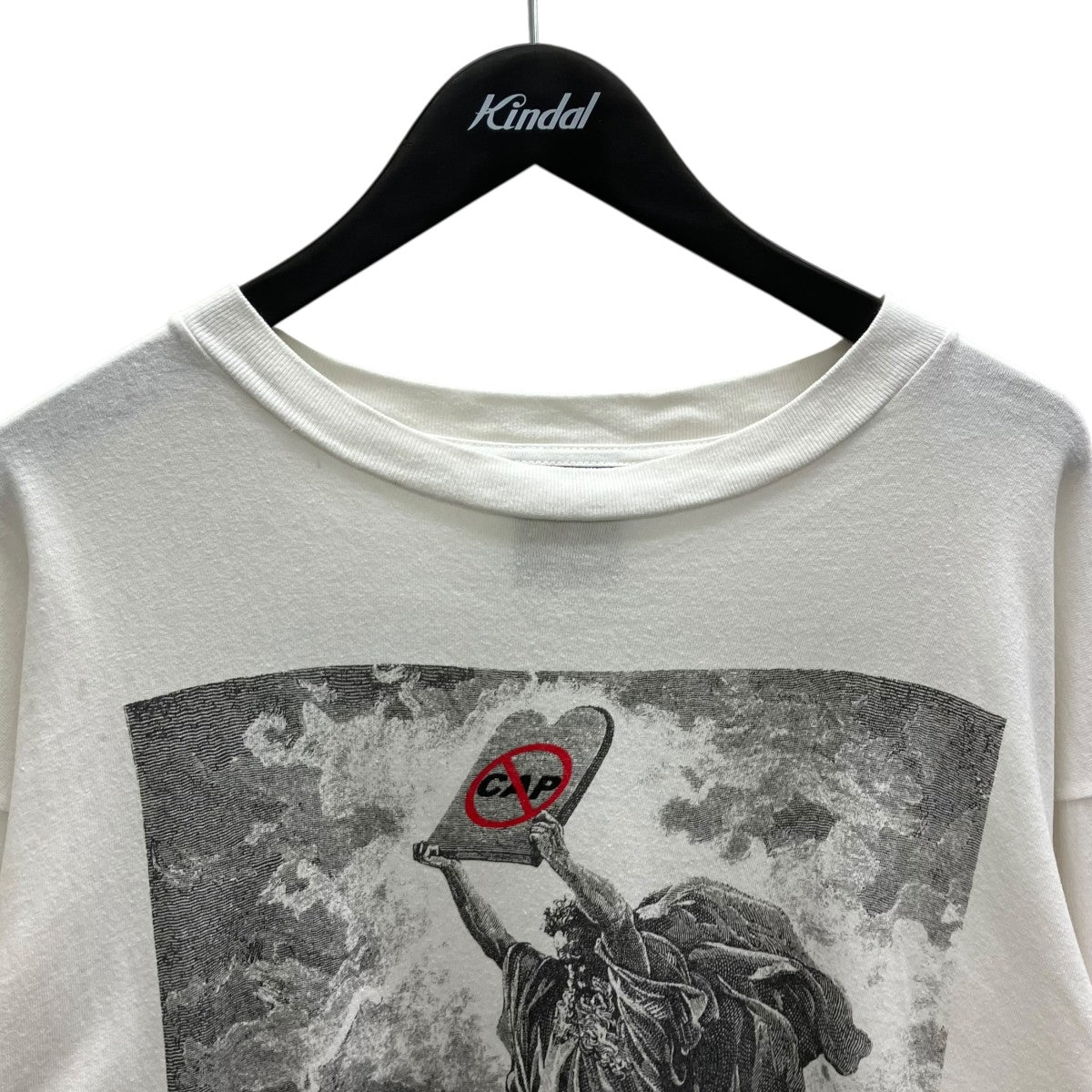 SAINT MICHAEL LS TEE VLONE WHITE プリントロングスリーブカットソー 古着・中古-2枚目のアイテム画像