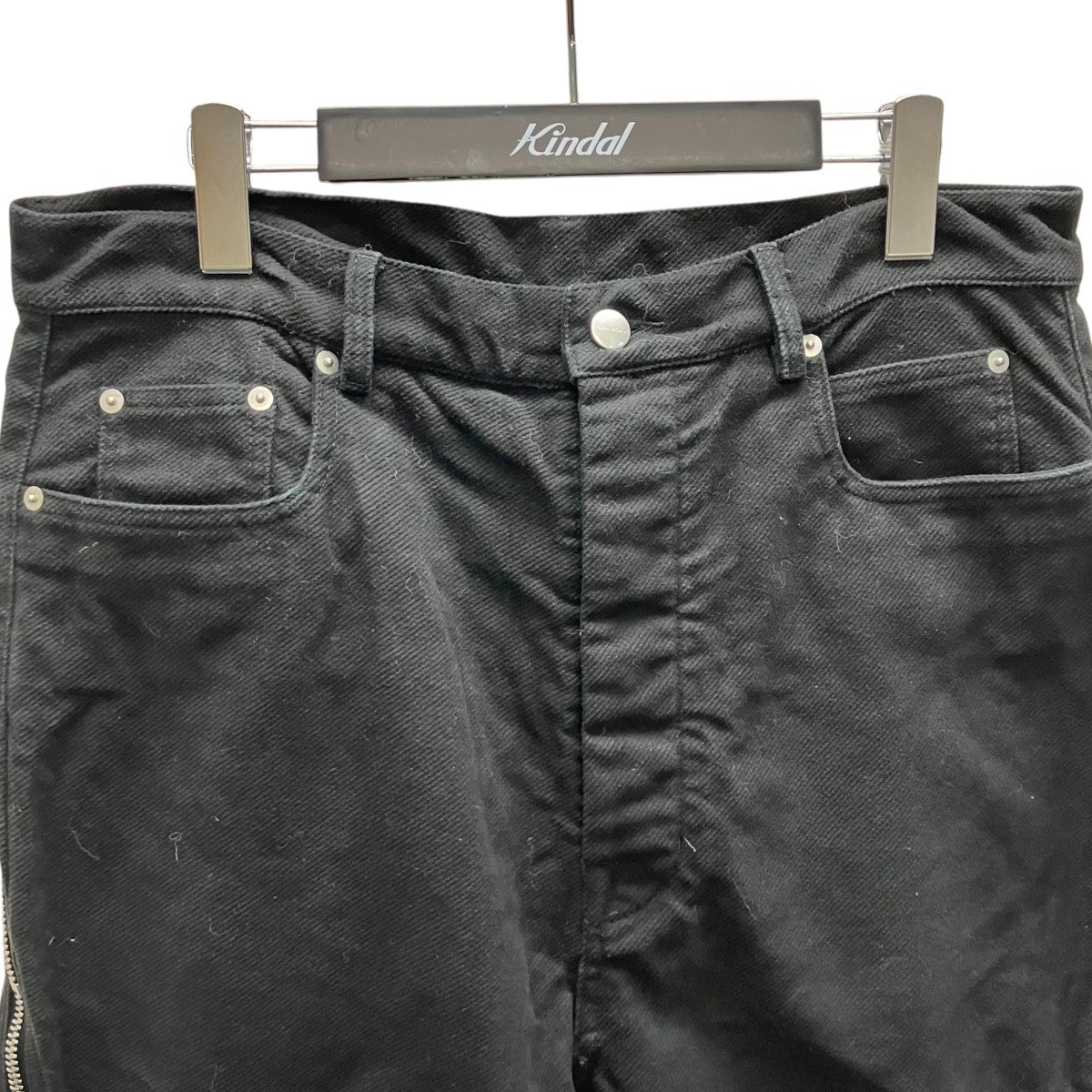 RICK OWENS TB BOLAN BANANA BLACKボランバナナ ジップパンツ 古着・中古-2枚目のアイテム画像
