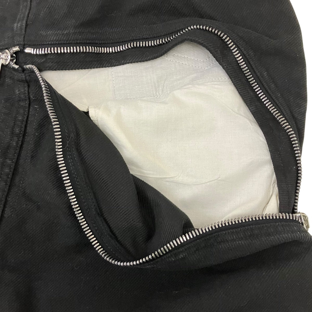 RICK OWENS TB BOLAN BANANA BLACKボランバナナ ジップパンツ 古着・中古-7枚目のアイテム画像