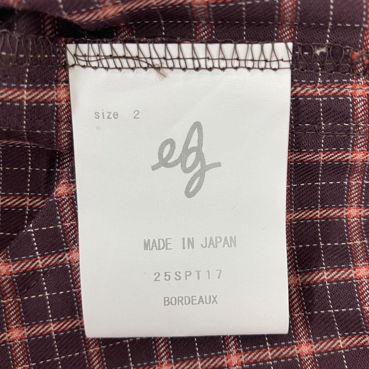 チェックパンツ