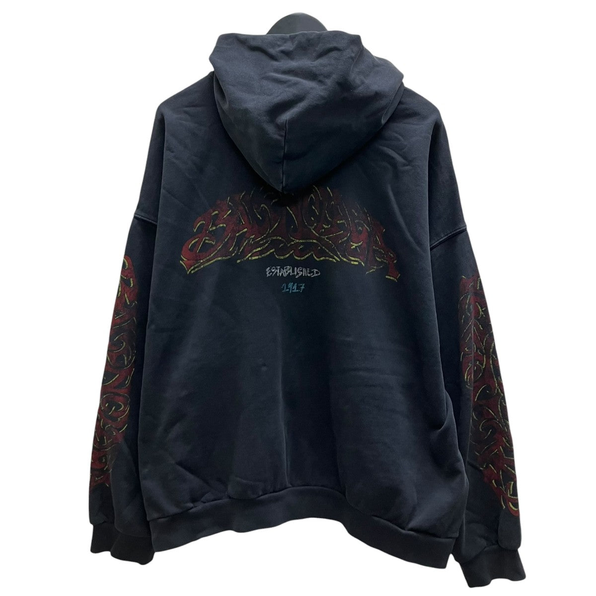BALENCIAGA OFFSHORE ZIP UP HOODIEダブルジップフーディ 古着・中古-3枚目のアイテム画像
