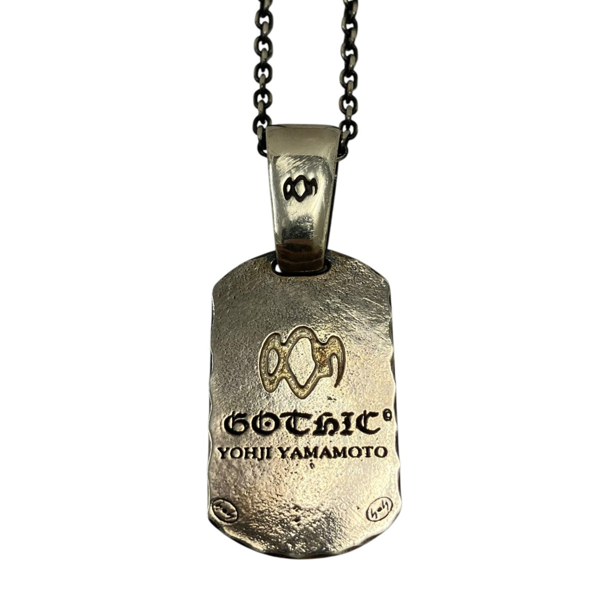 GOTHIC YOHJI YAMAMOTO SILVER 950 DOG TAG PENDANT シルバーネックレス 古着・中古-3枚目のアイテム画像