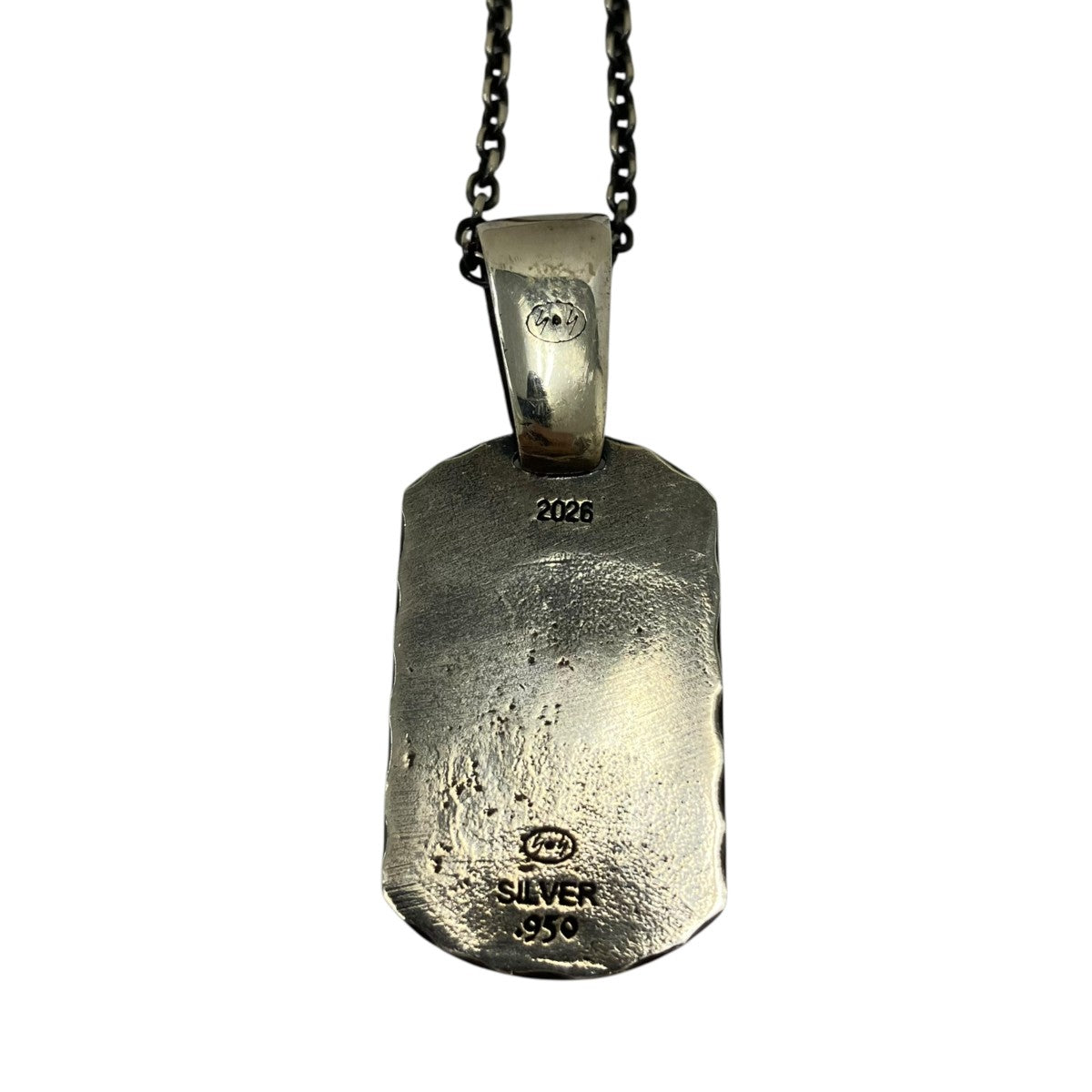 GOTHIC YOHJI YAMAMOTO SILVER 950 DOG TAG PENDANT シルバーネックレス 古着・中古-4枚目のアイテム画像