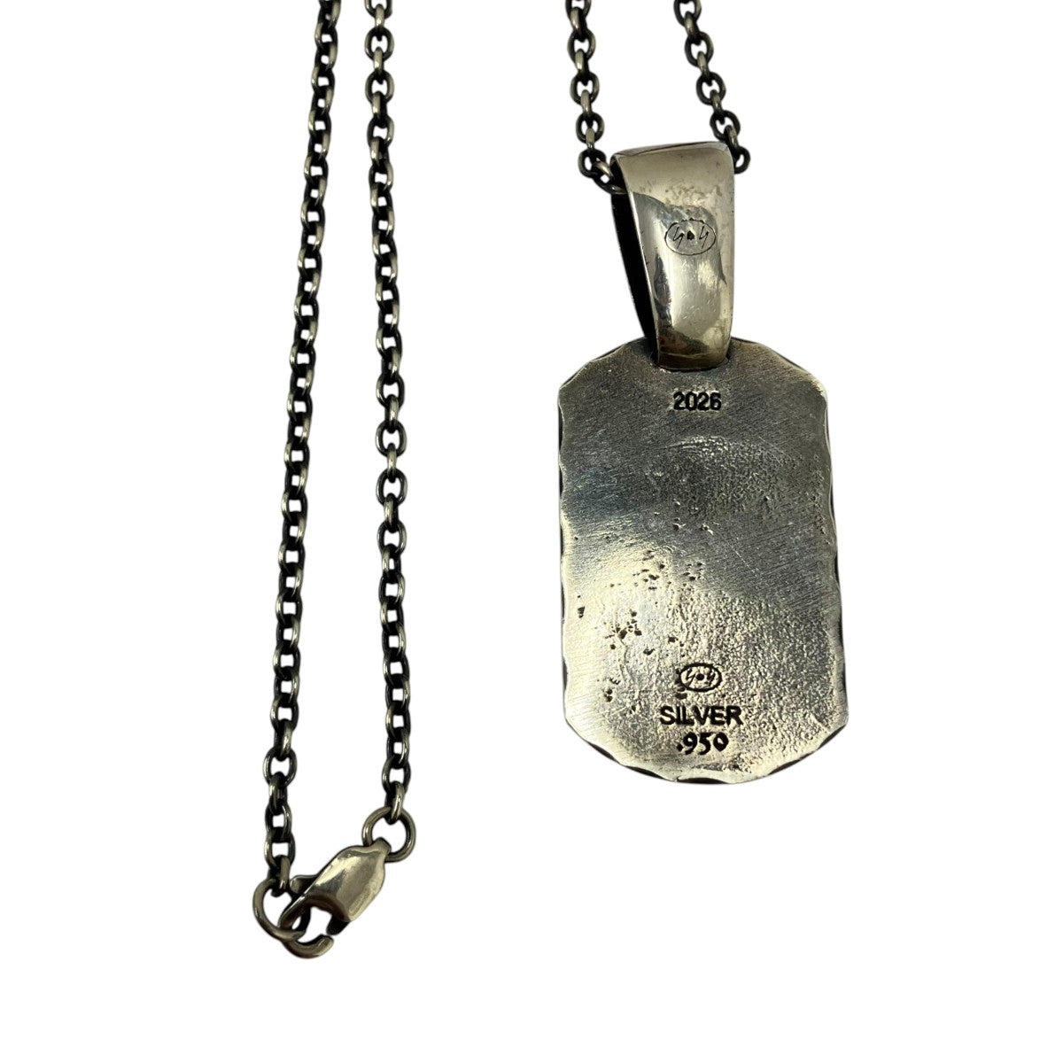 GOTHIC YOHJI YAMAMOTO SILVER 950 DOG TAG PENDANT シルバーネックレス 古着・中古-5枚目のアイテム画像