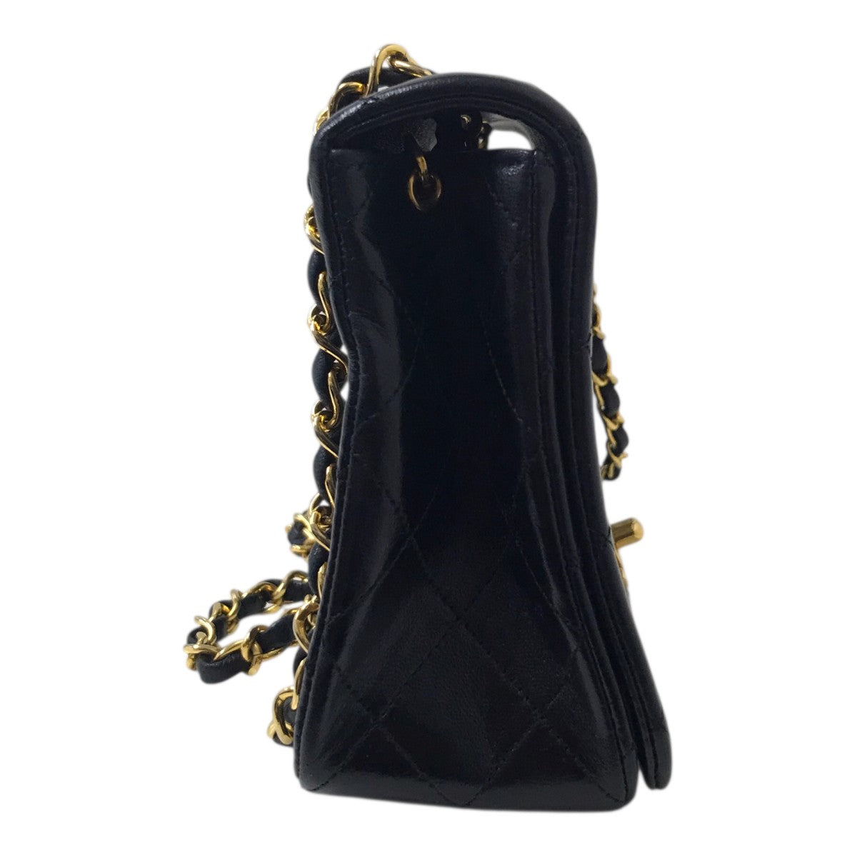 CHANEL 80〜90年代マトラッセ 23 ラムスキン フルフラップ チェーンショルダーバッグ 古着・中古-2枚目のアイテム画像