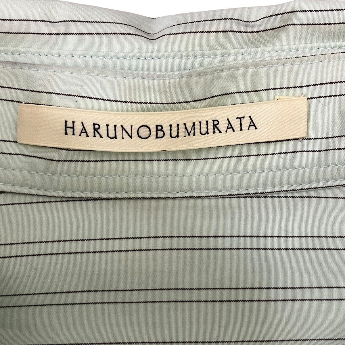 HARUNOBUMURATA ストライプシャツ 古着・中古-6枚目のアイテム画像