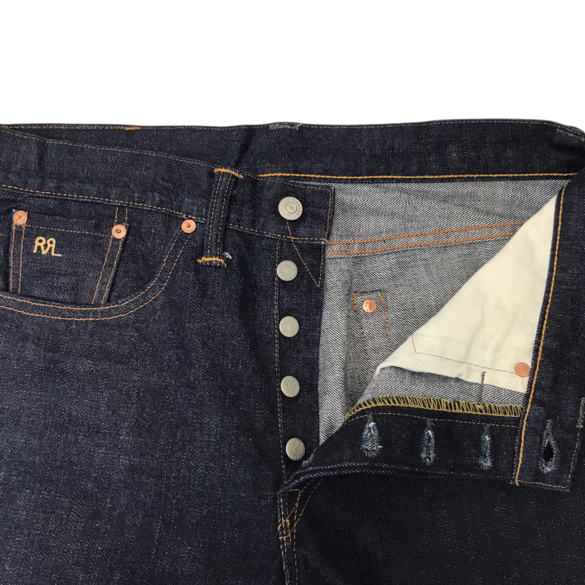 RRL SLIM BOOTCUT JAPAN WOVEN SELVEDGE DENIM デニムパンツ 古着・中古-5枚目のアイテム画像