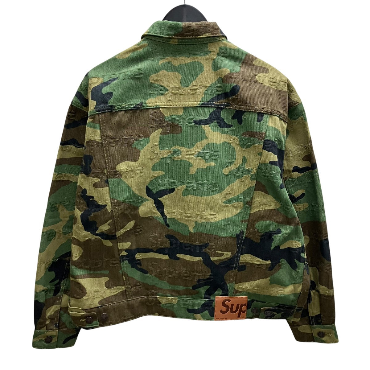 Supreme Jacquard Logos Denim Trucker Jacketデニムトラッカージャケット 古着・中古-3枚目のアイテム画像
