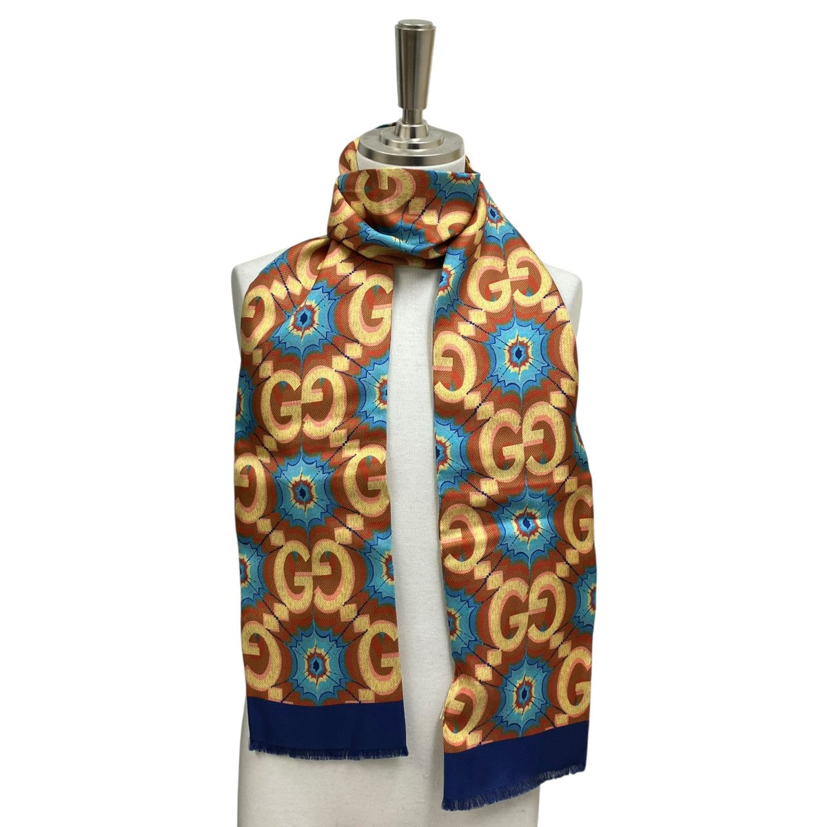 GUCCI(グッチ) シルクスカーフ 692032 オレンジ｜【公式】カインドオル