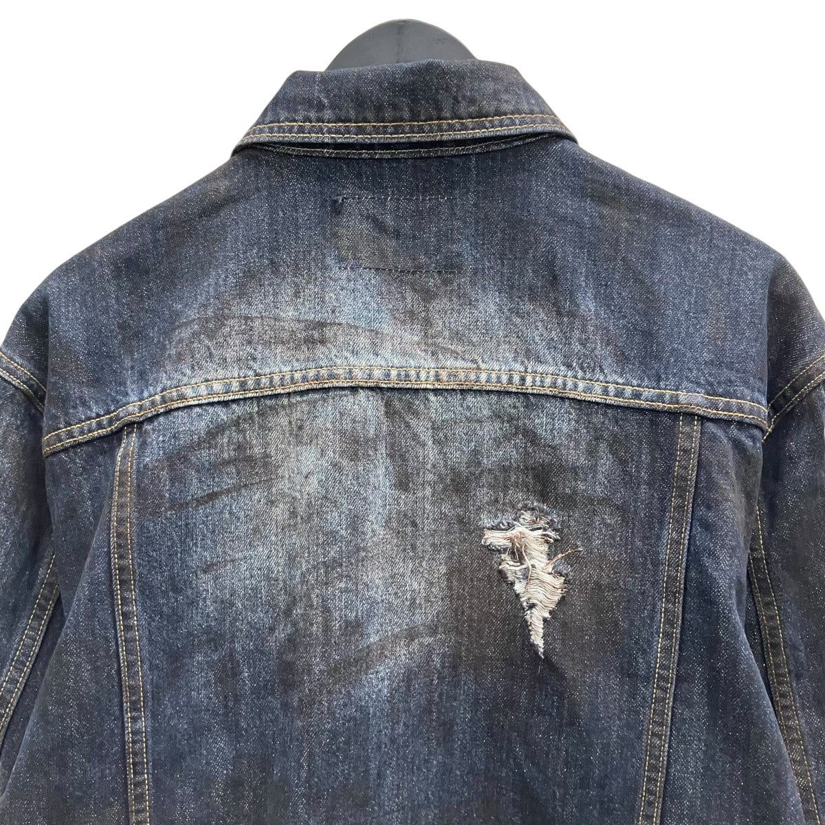THUG CLUB THUG CLUB BURN DOWN DENIM JACKET デニムジャケット 古着・中古-4枚目のアイテム画像