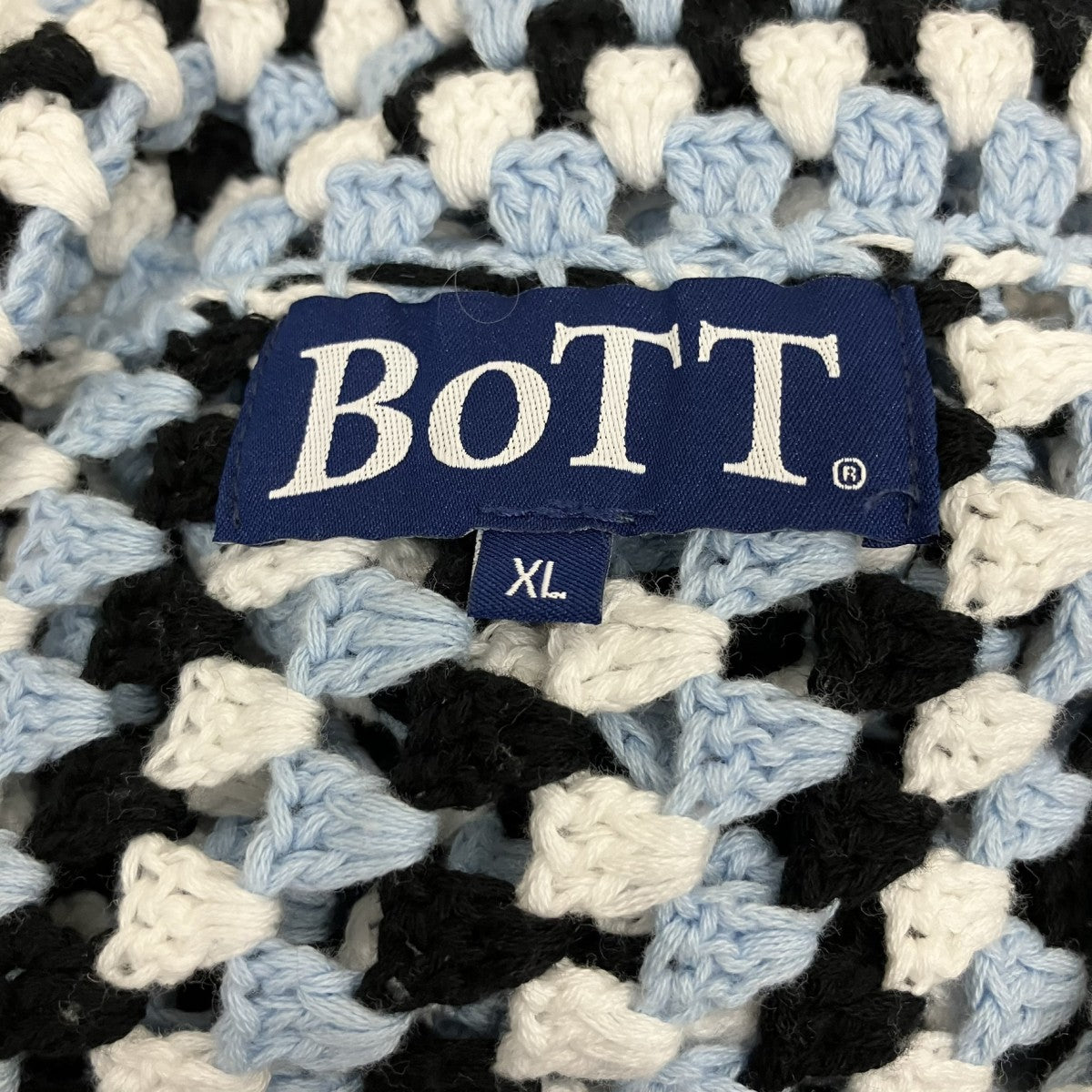 Cotton Crochet Knit Shirtsニットポロシャツ241BoTT03