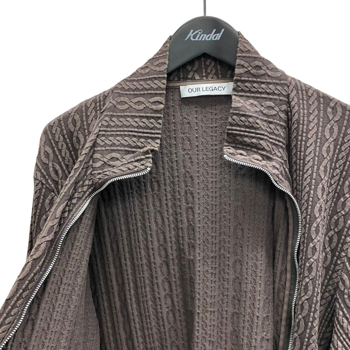 OUR LEGACY SHRUNKEN FULLZIP POLO ジップジャケット 古着・中古-5枚目のアイテム画像