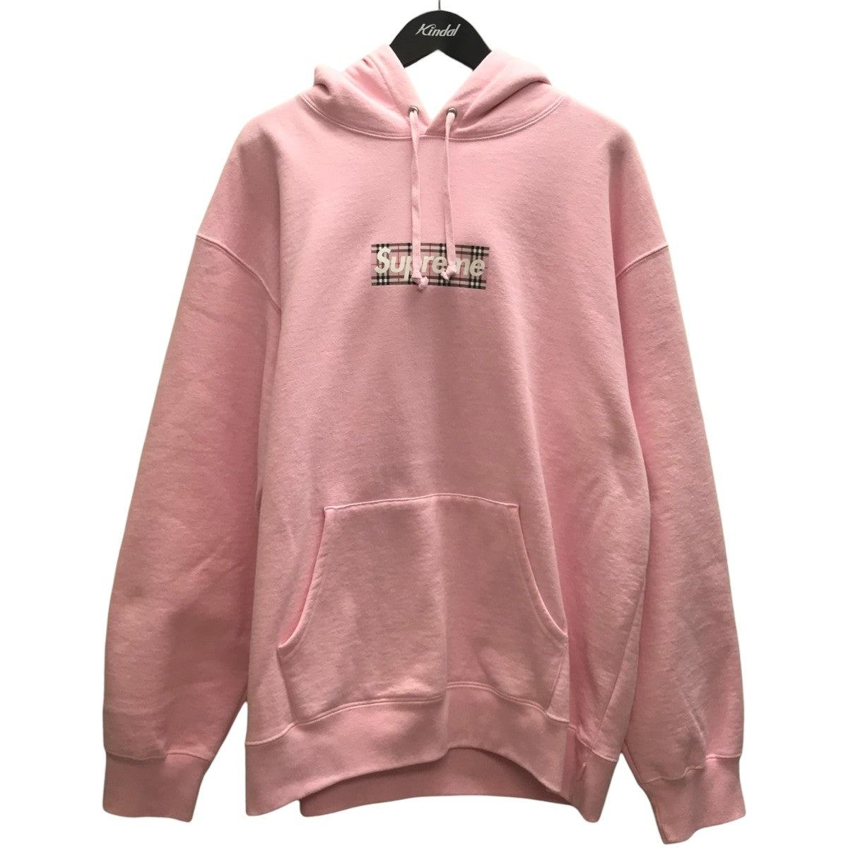 Supreme×BURBERRY Box Logo Hooded Sweatshirtプルオーバーパーカー