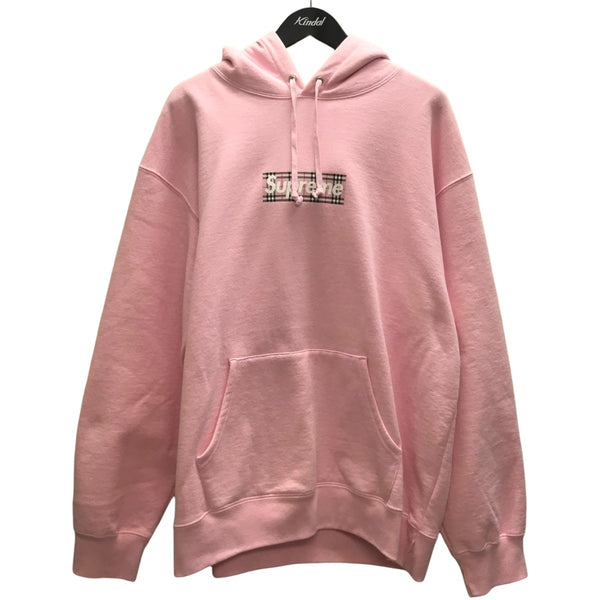 Supreme×BURBERRY Box Logo Hooded Sweatshirtプルオーバーパーカー