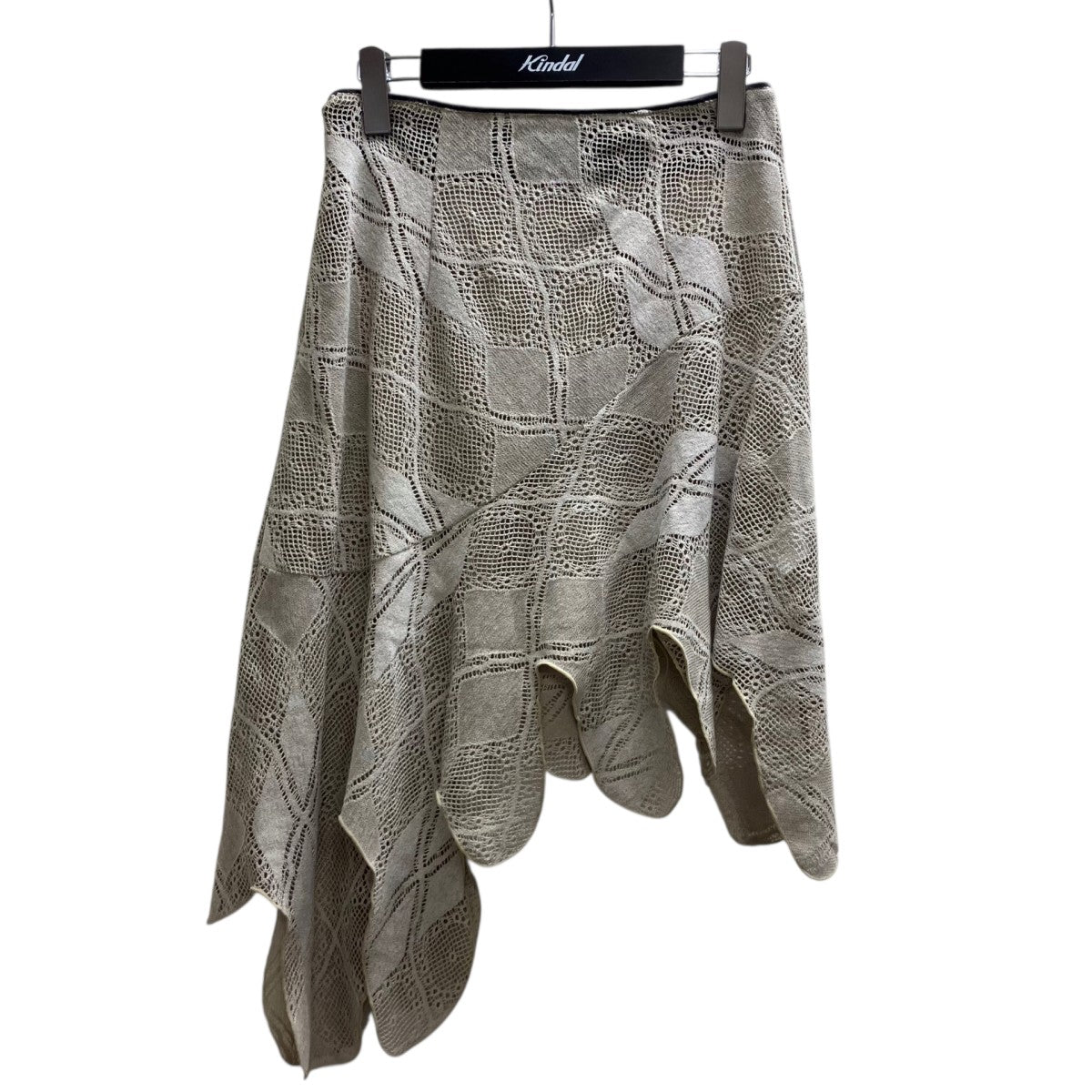 Knit Lace Jagged hem Skirt レーススカート