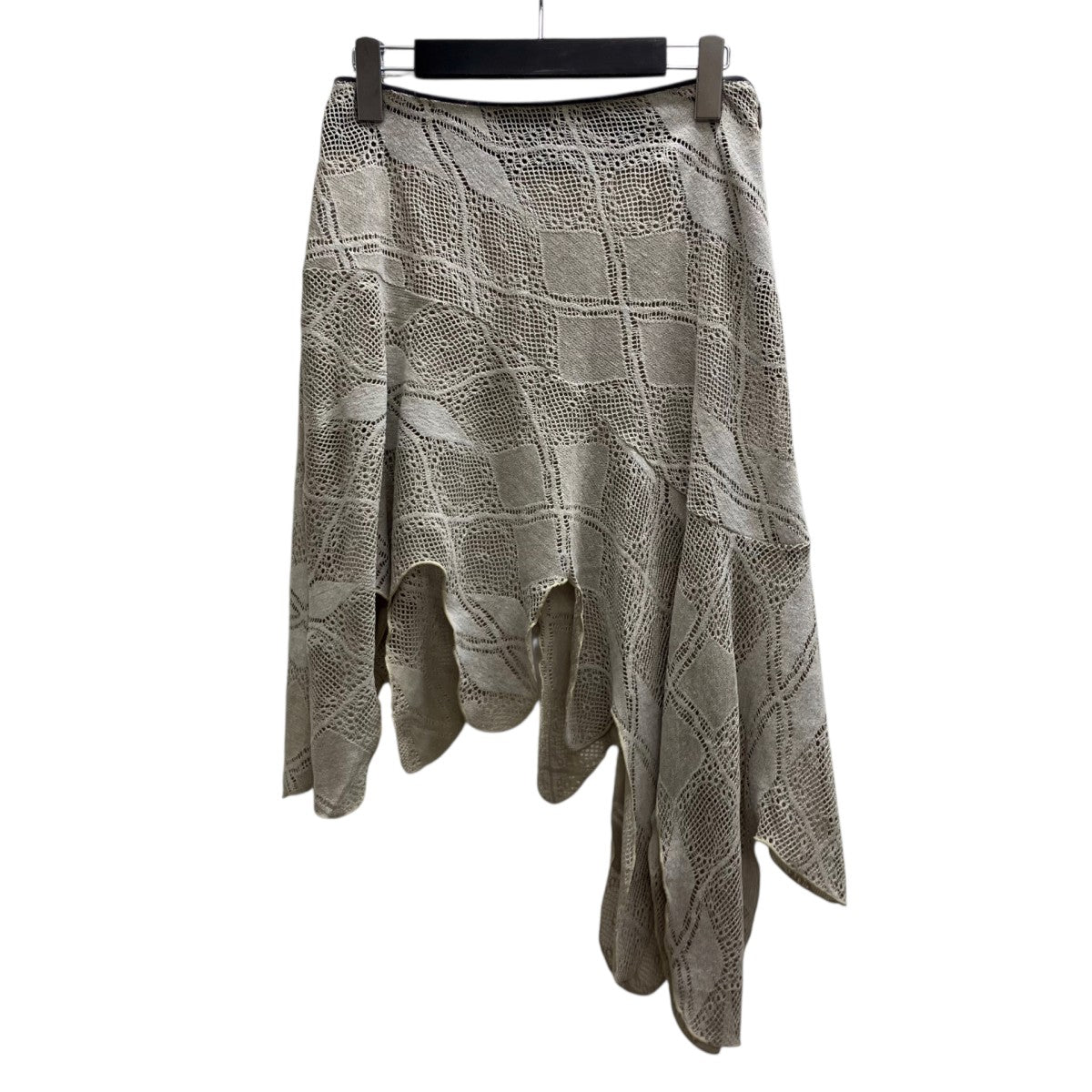 Knit Lace Jagged hem Skirt レーススカート