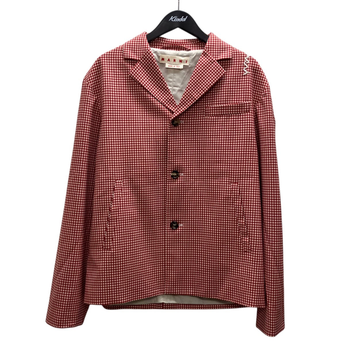 25SS Polyester Wool Gingham Check Jacket チェックジャケット