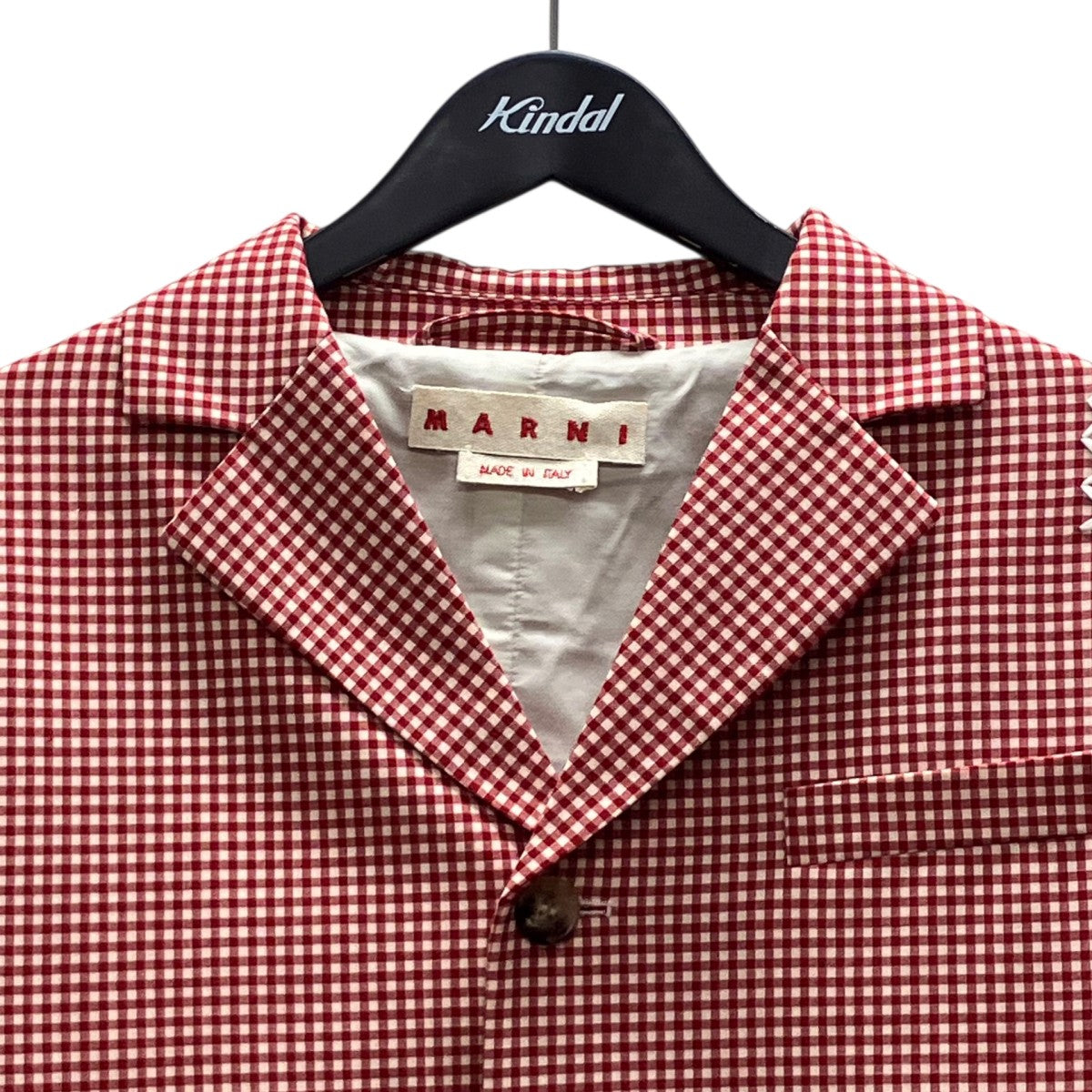 25SS Polyester Wool Gingham Check Jacket チェックジャケット
