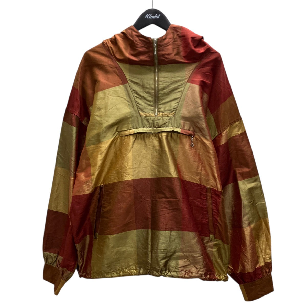 25SS BUCKLER シルクチェックアノラックパーカー