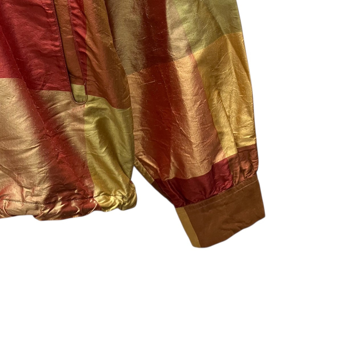 25SS BUCKLER シルクチェックアノラックパーカー
