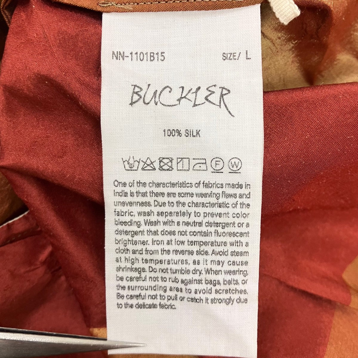 25SS BUCKLER シルクチェックアノラックパーカー