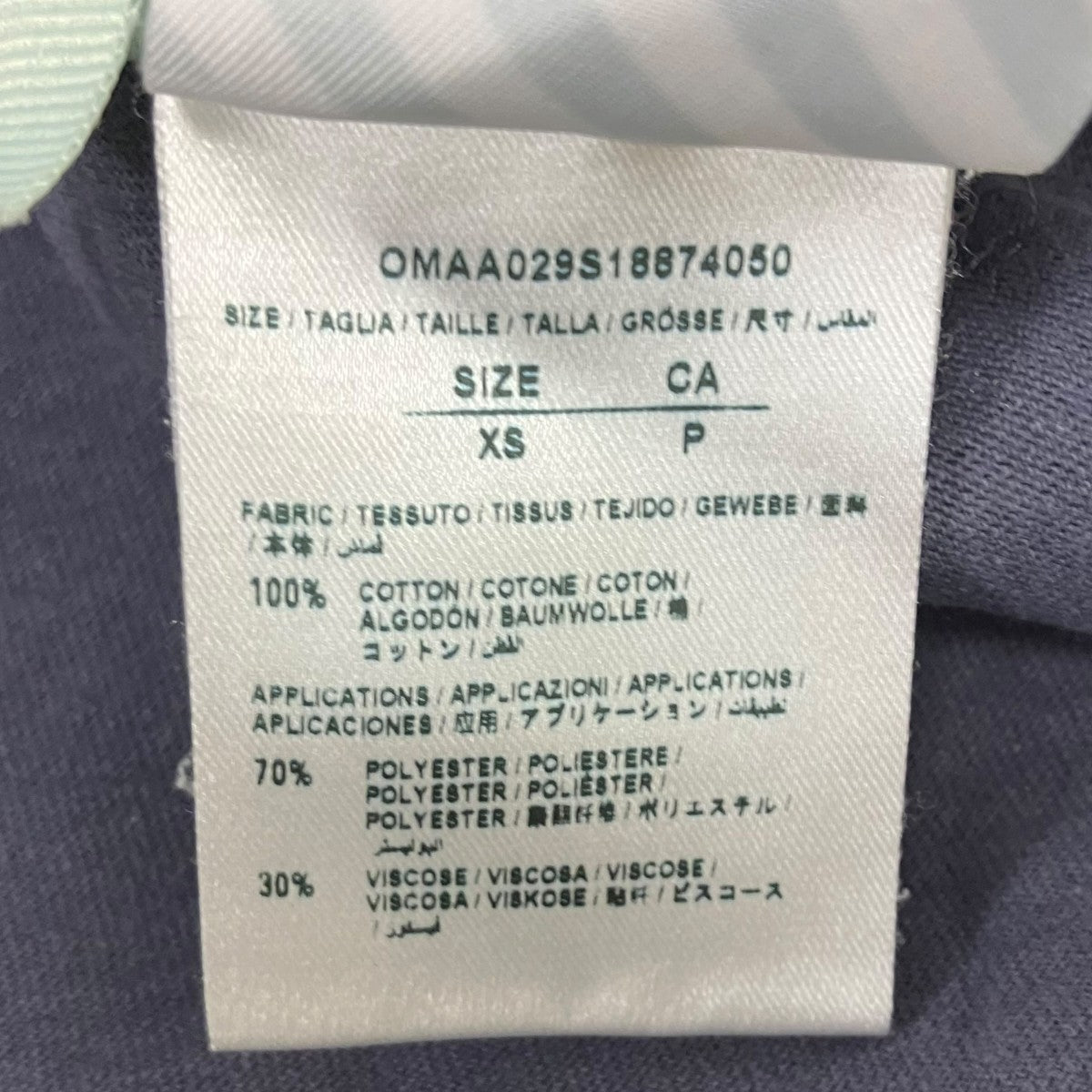 OFFWHITE×Champion ロゴTシャツ 古着・中古-7枚目のアイテム画像