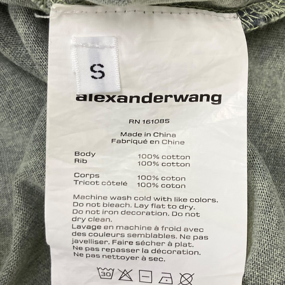 ALEXANDER WANG ロゴエンボス加工ショートTシャツ 古着・中古-5枚目のアイテム画像