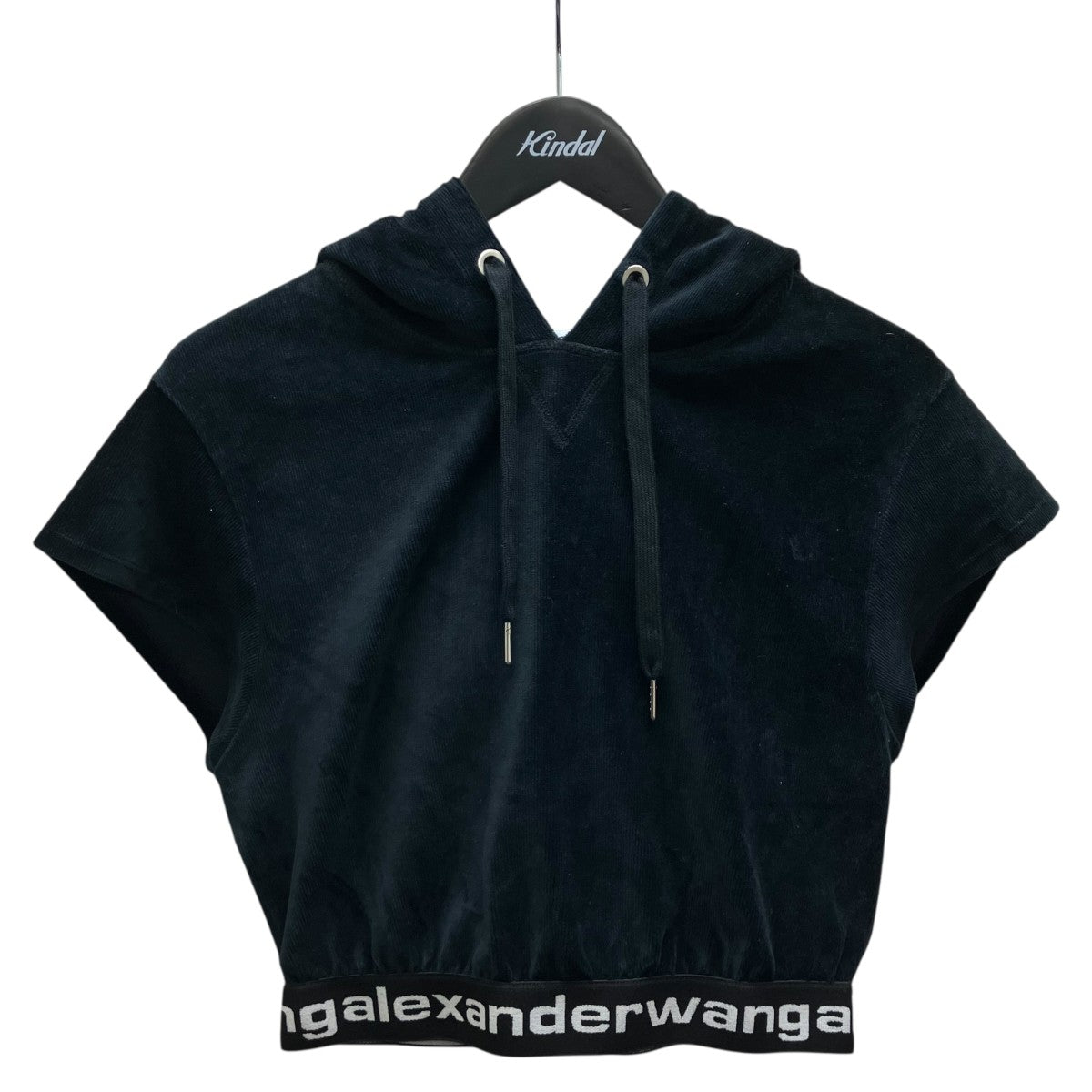 ALEXANDER WANG コーデュロイショート丈フーディ 古着・中古-1枚目のアイテム画像