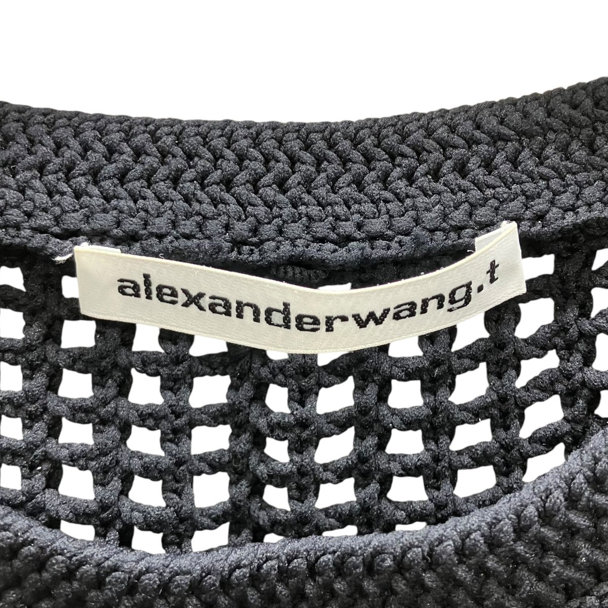 ALEXANDER WANG ロゴメッシュニット 古着・中古-4枚目のアイテム画像