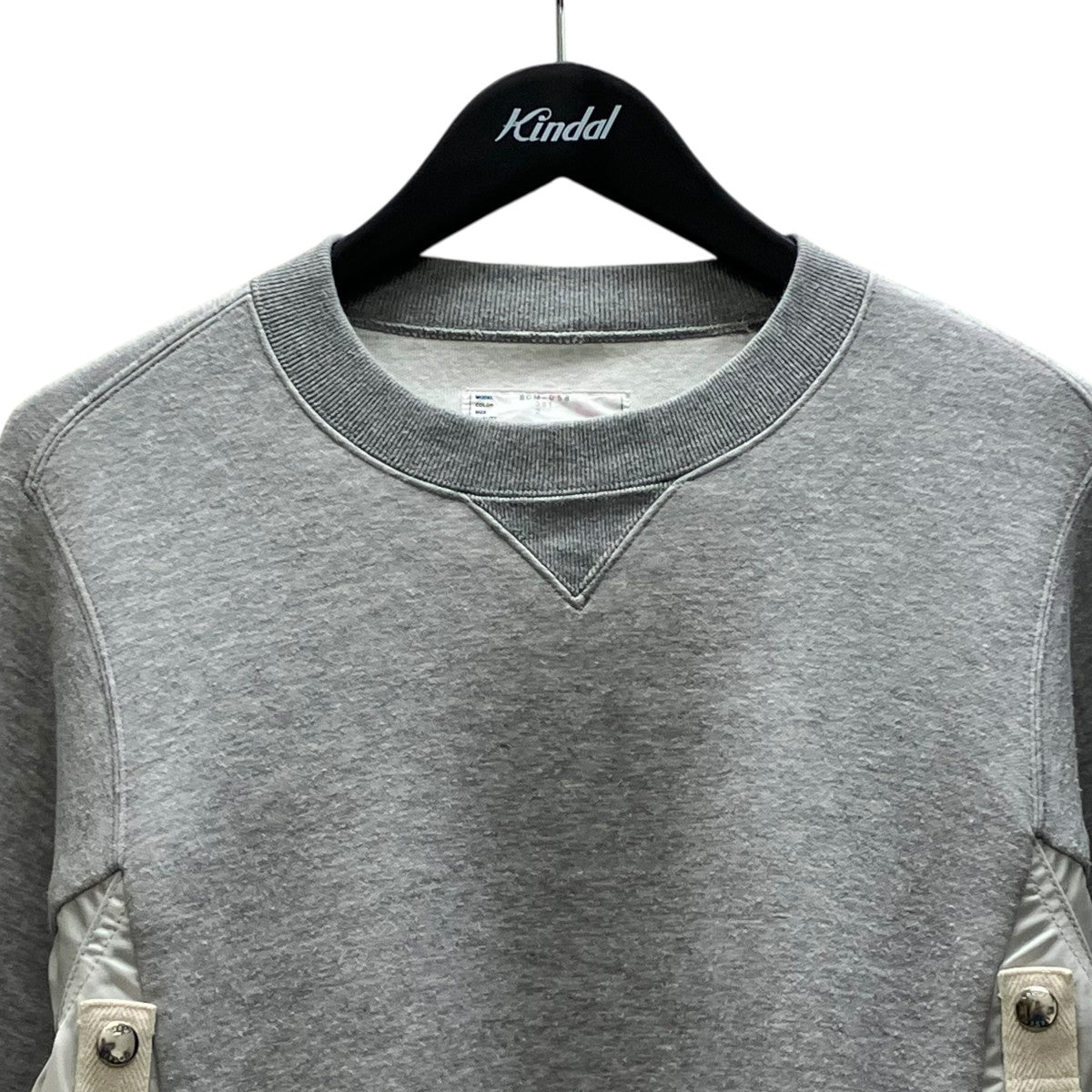 24ss Sponge Sweat x Nylon Twill Pullover ドッキングスウェット