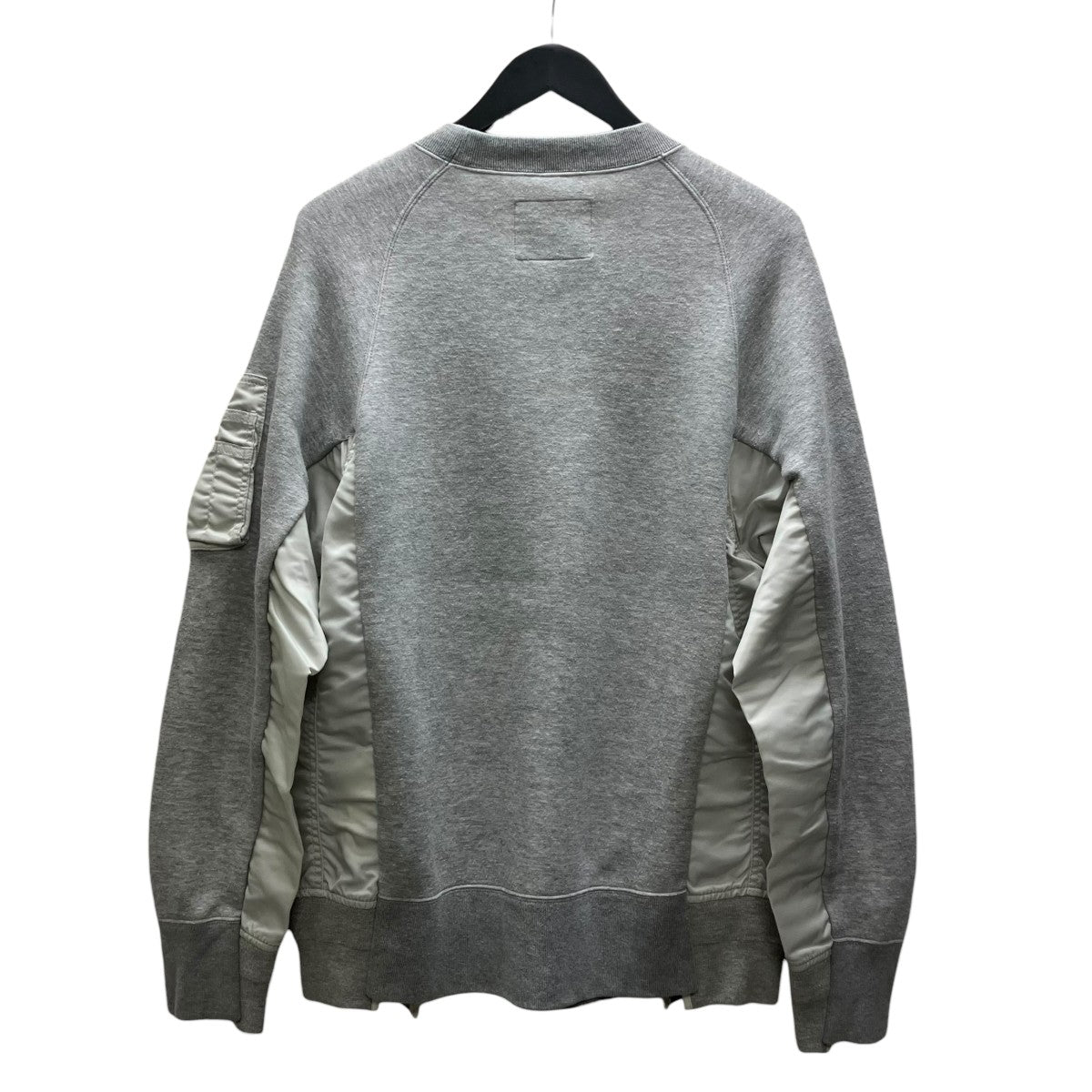 24ss Sponge Sweat x Nylon Twill Pullover ドッキングスウェット