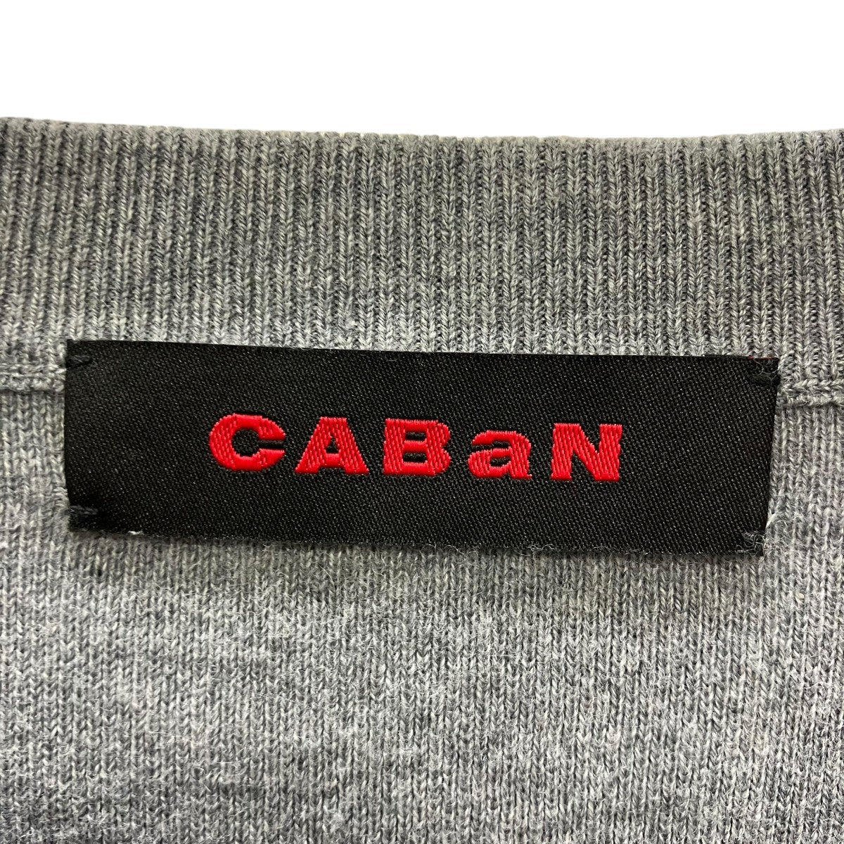 コットンカシミヤ バイカラーVネックカーディガン