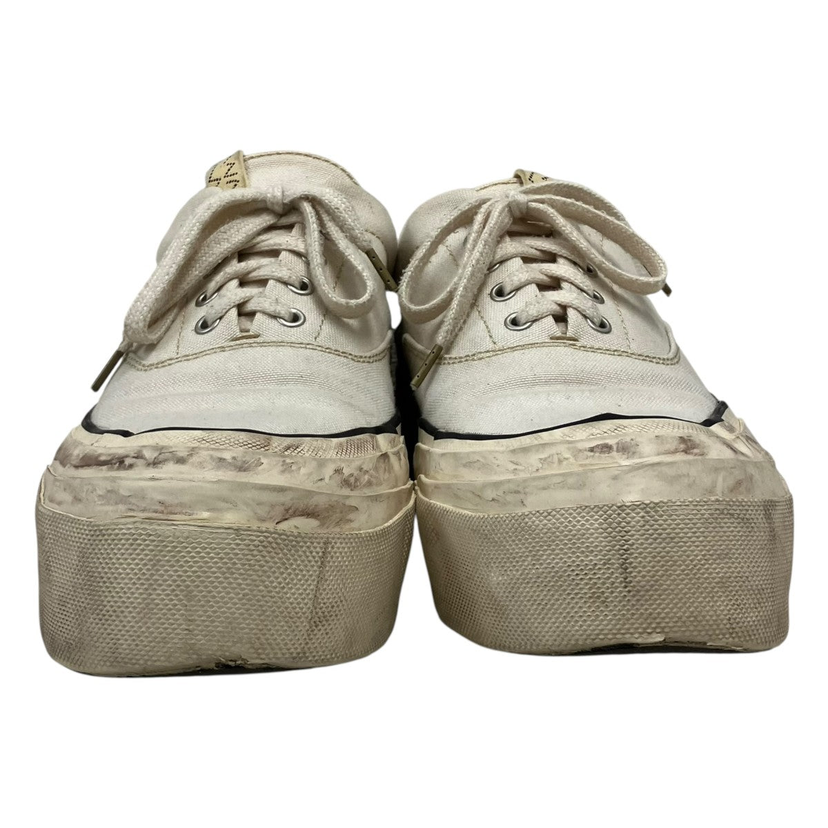VISVIM LOGAN DECKユーズド加工ローカットスニーカー 古着・中古-2枚目のアイテム画像