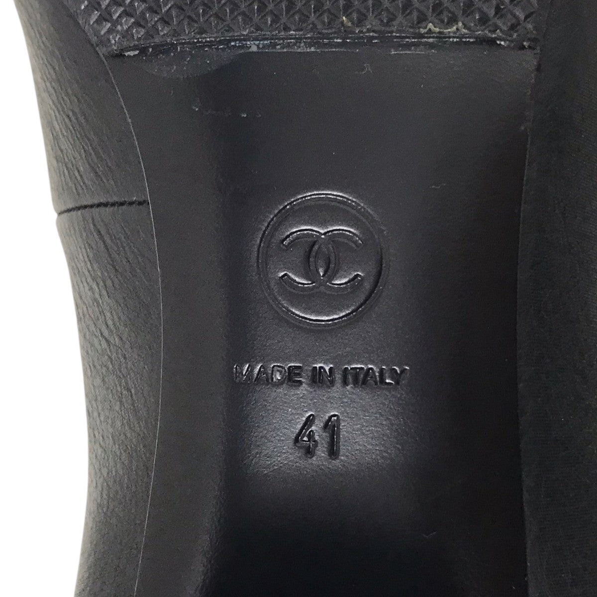 CHANEL レザーロングブーツ 古着・中古-6枚目のアイテム画像