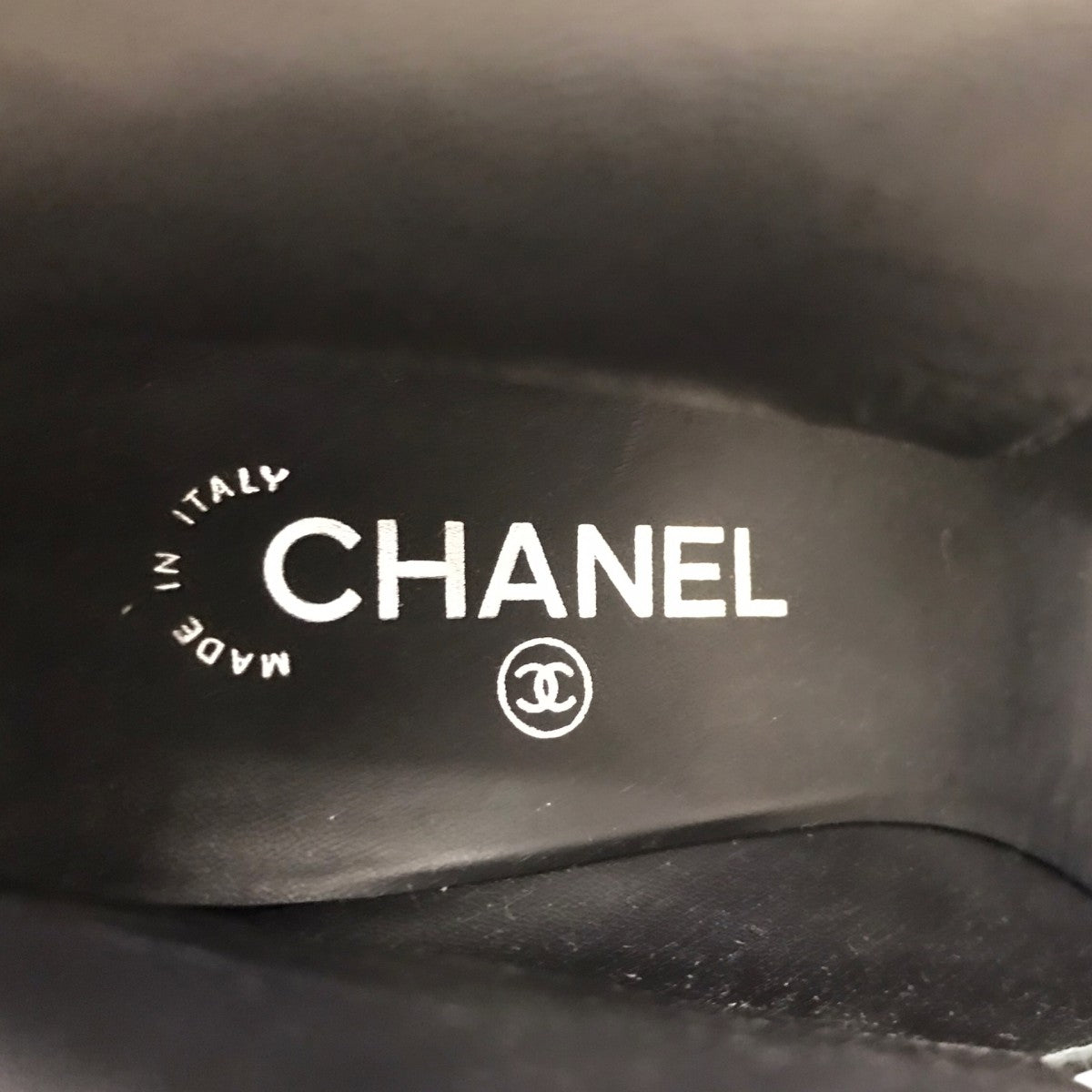 CHANEL レザーロングブーツ 古着・中古-8枚目のアイテム画像