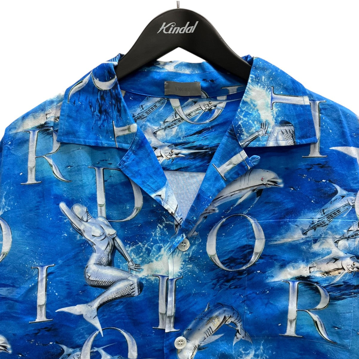 ディオール DIOR 空山基 セクシーロボット 総柄 シャツ　39 DIOR(ディオール) 空山基 半袖シャツ 933C512A4630 ブルー サイズ 39