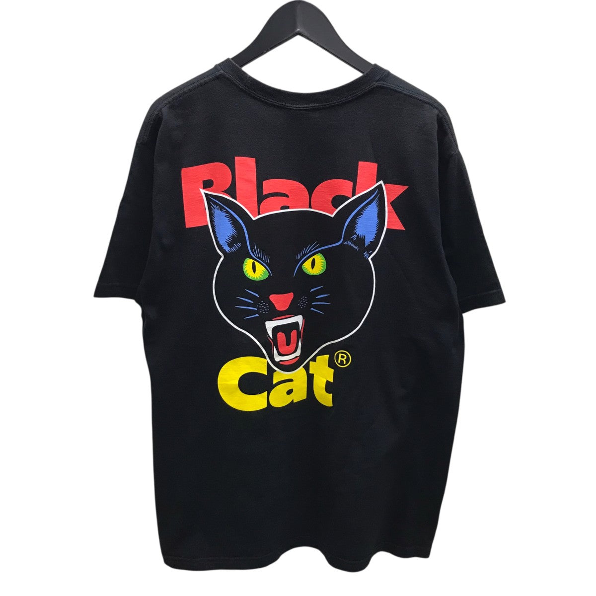 Black Cat S S ShirtプリントTシャツ