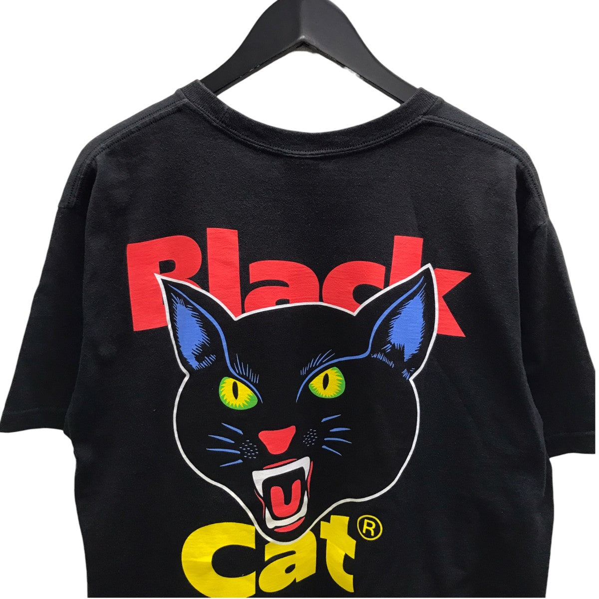 Black Cat S S ShirtプリントTシャツ