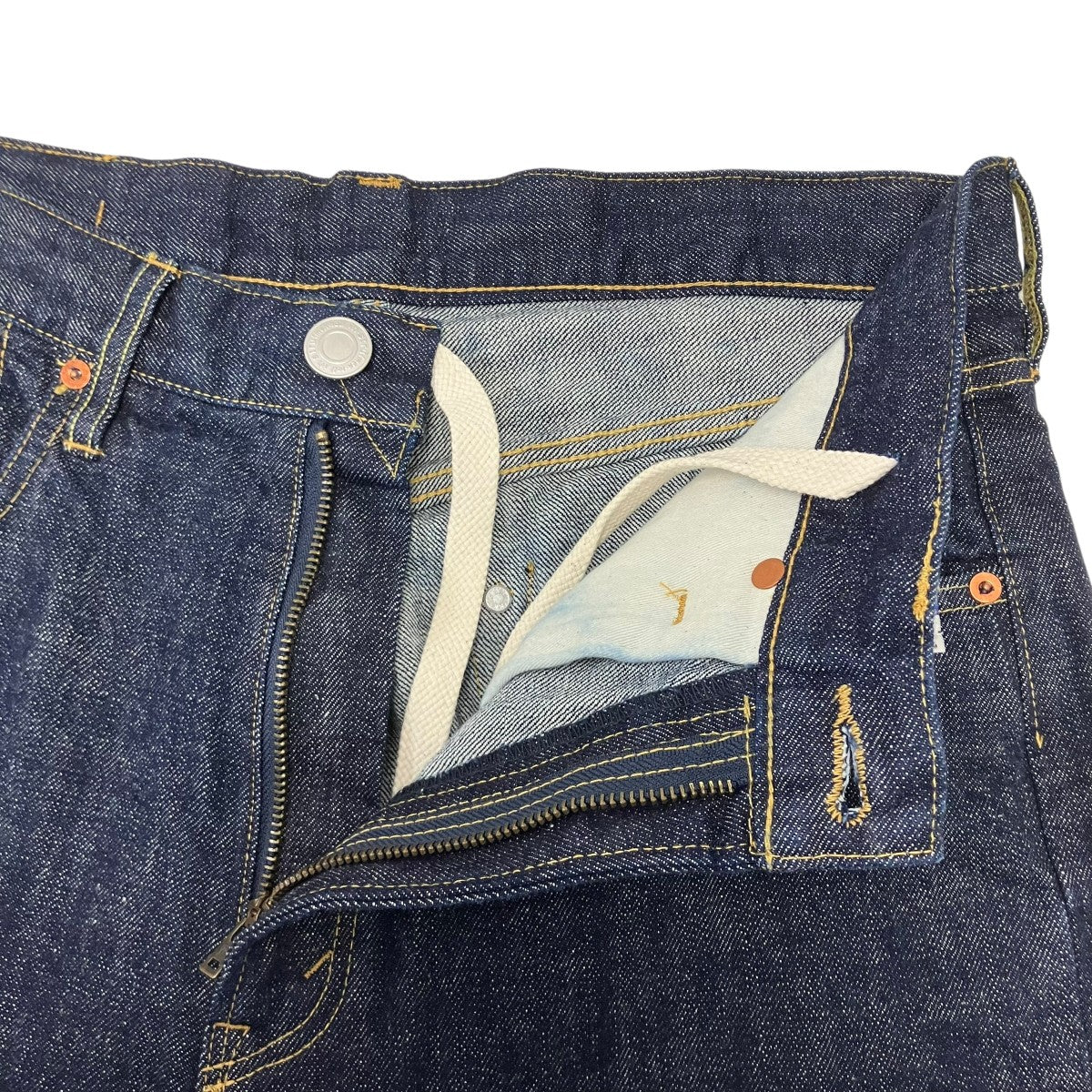 ONE WASHED SELVAGE DENIM STRAIGHT PANTS デニムパンツ