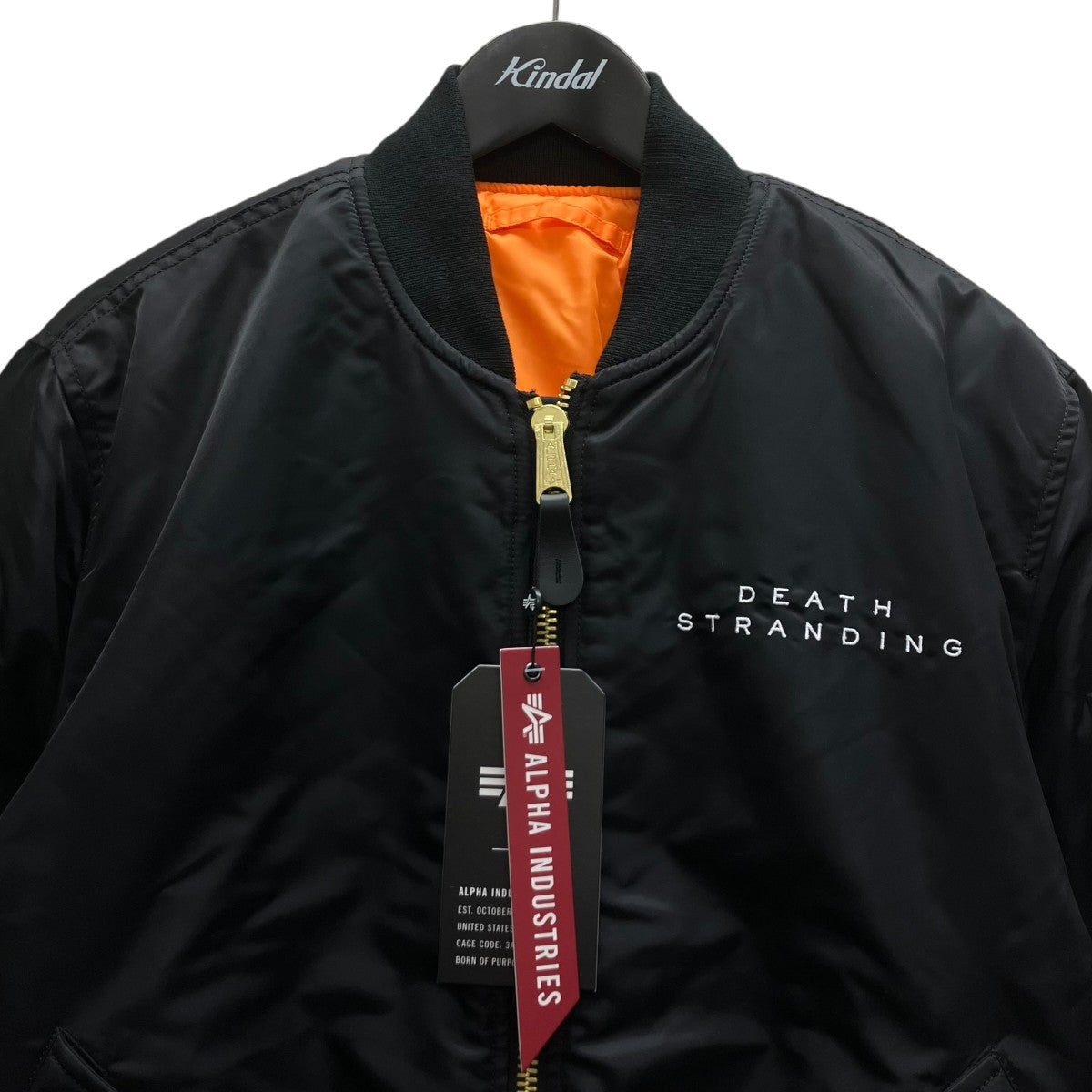 ALPHA INDUSTRIES×BRAIN DEAD ボンバージャケット ブラック サイズ M