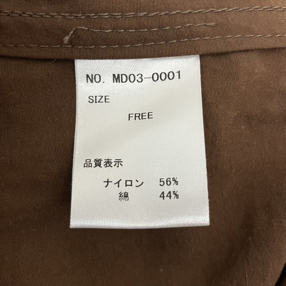 袖ジップオープンナイロンコットンコートMD03-0001