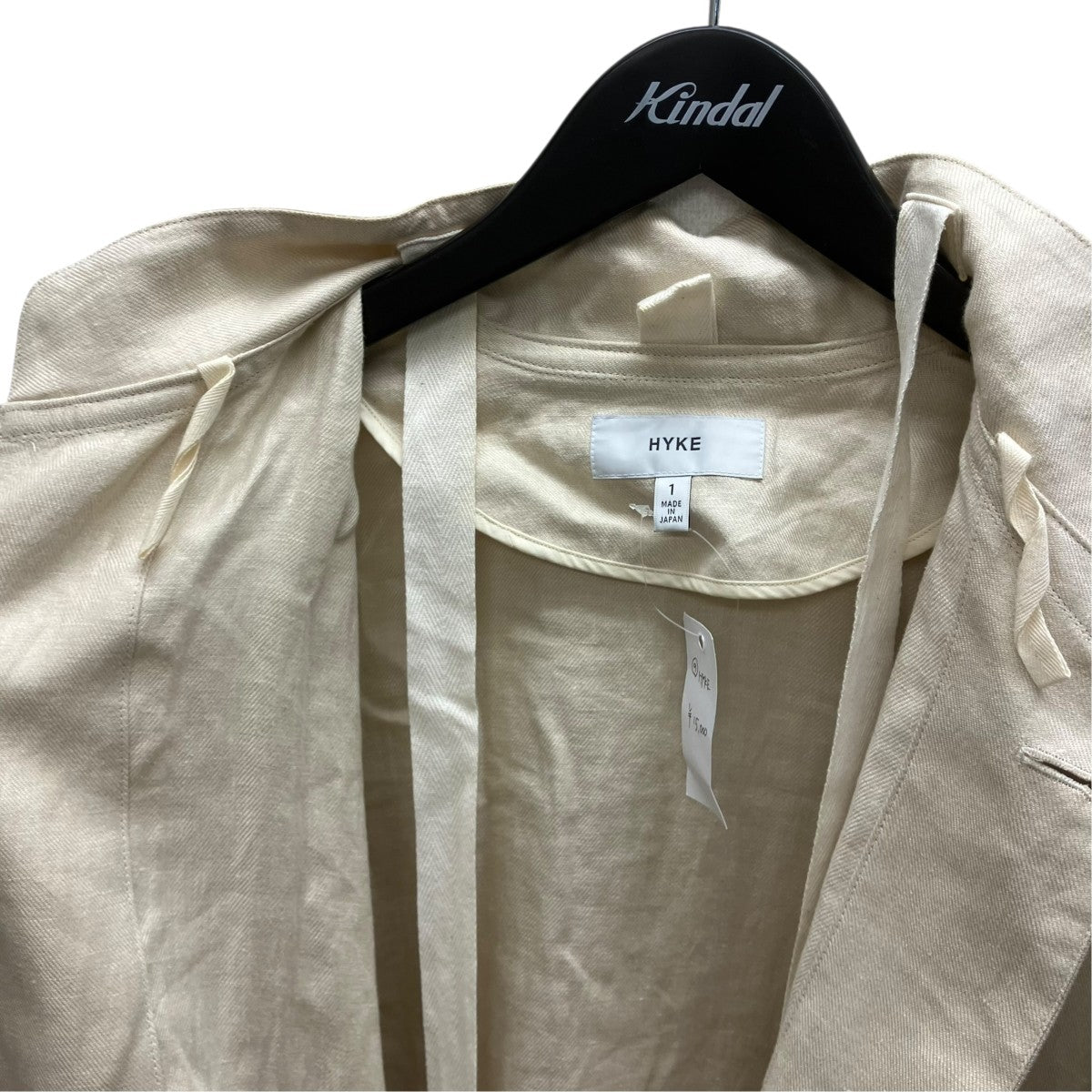HYKE LINEN MILITARY COAT スプリングコート