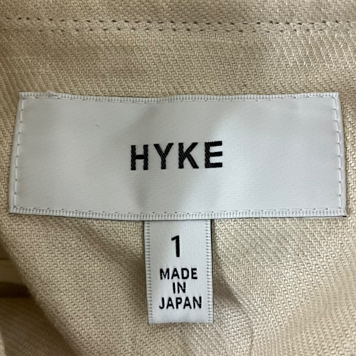 HYKE LINEN MILITARY COAT スプリングコート