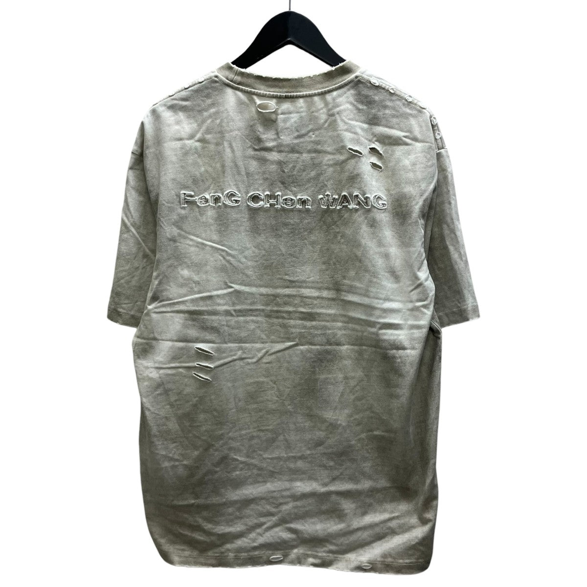 FENG CHEN WANG ユーズド加工Tシャツ 古着・中古-3枚目のアイテム画像