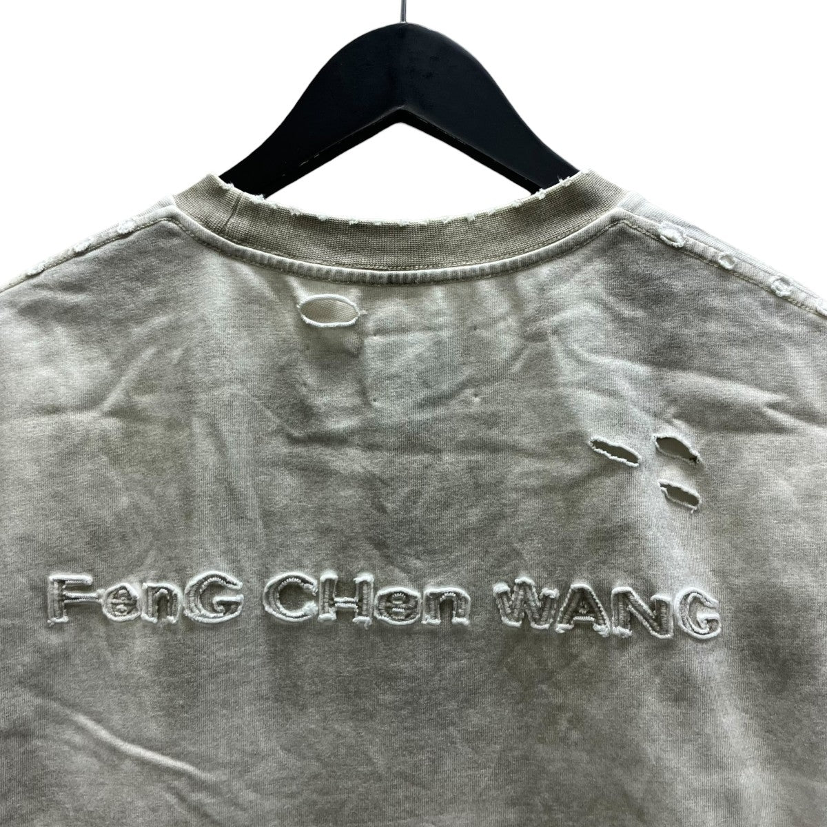 FENG CHEN WANG ユーズド加工Tシャツ 古着・中古-4枚目のアイテム画像
